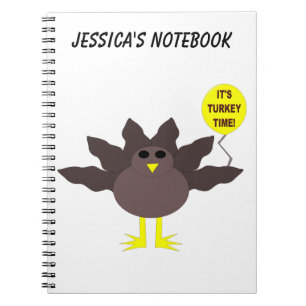 Caderno Espiral Notebook personalizável de ação de graças à T