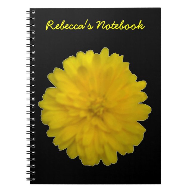 Caderno Espiral Notebook Personalizável Marigold Amarelo (Frente)