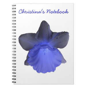 Caderno Espiral Notebook personalizável Moody Blue Drivers Daffod