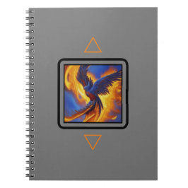 Caderno Espiral Notebook Phoenix, notebook espiral de Cobrir Cinza