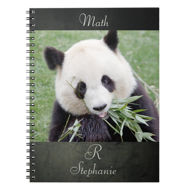Caderno Espiral Notebook Photo gigant panda , animais 0289. (Frente)