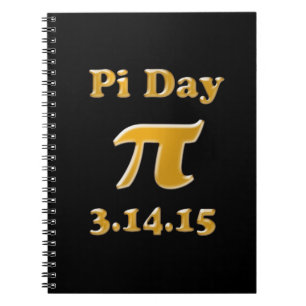 Caderno Espiral Notebook Pi Day 2015