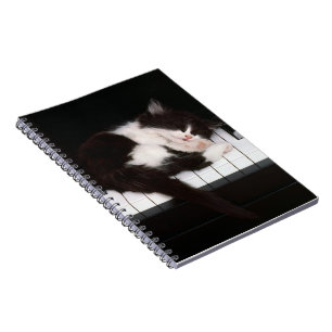 Caderno Espiral Notebook-Piano Kitten