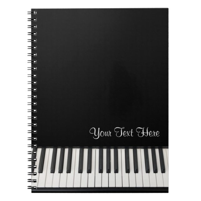Caderno Espiral Notebook Piano Personalizável (Frente)