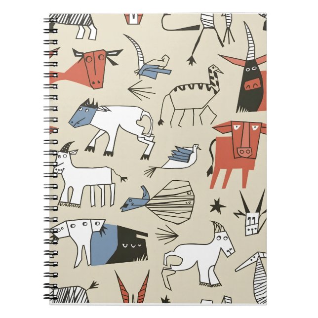 Caderno Espiral Notebook Picasso com Menagerie tocável (Frente)