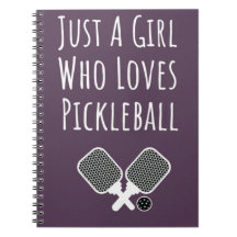 Notebook Pickleball Oferece Meninas Bonitas Rosa