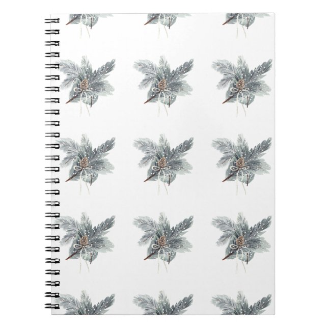 Caderno Espiral Notebook Pinecone de inverno (Frente)