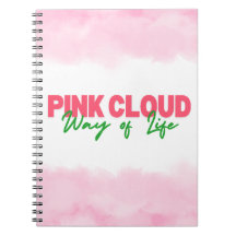 Notebook Pink Cloud Way Life Diário Sober Life