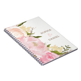 Caderno Espiral Notebook Pink Floral Planner