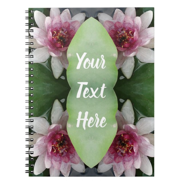Caderno Espiral Notebook Pink Lotus Flowers (Frente)