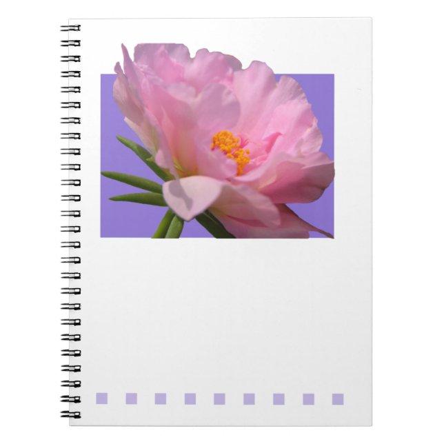 Caderno Espiral Notebook Pink Peony (Frente)