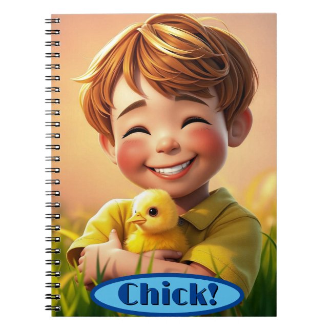 Caderno Espiral Notebook Pintinho Chums (Frente)