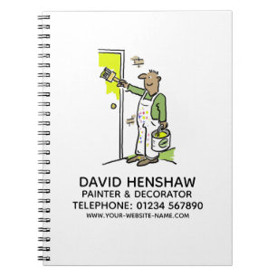 Caderno Espiral Notebook Pintor e Decorador