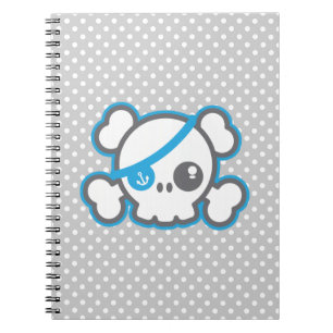Caderno Espiral Notebook Pirate Kawaii