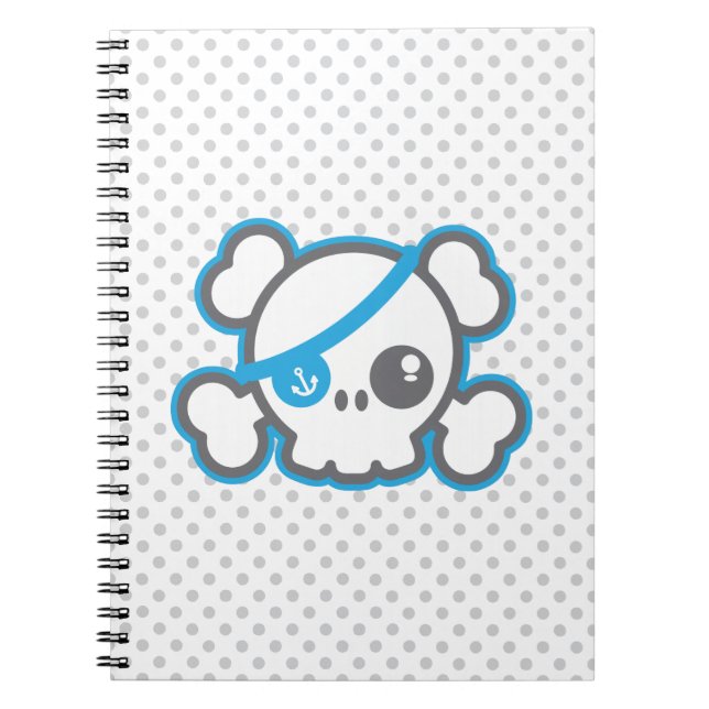 Caderno Espiral Notebook Pirate Kawaii (Frente)