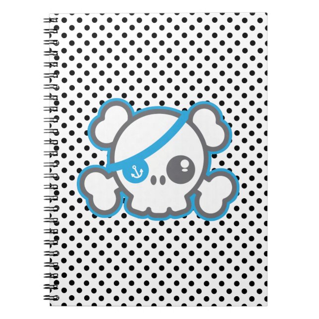Caderno Espiral Notebook Pirate Kawaii (Frente)