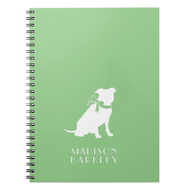 Caderno Espiral Notebook Pit Bull Dog Puppy Pitbull (Frente)