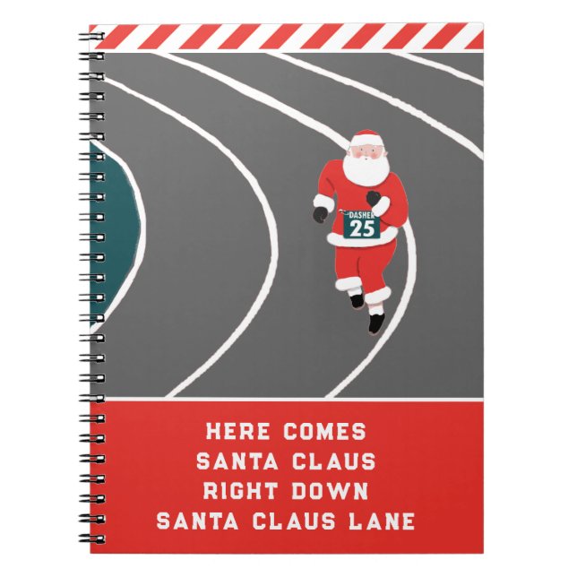 Caderno Espiral Notebook planejador de Natal (Frente)