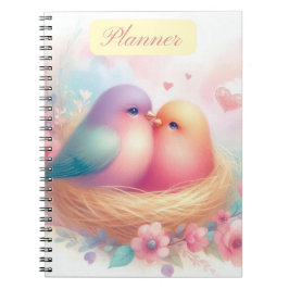 Caderno Espiral Notebook/Planejador Lovebird