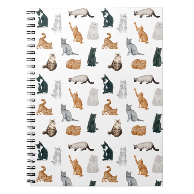 Caderno Espiral Notebook Playful Cats (Frente)