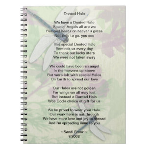 Caderno Espiral Notebook Poem Sobrevivente de Cirurgia Halo Cérebr