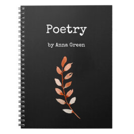 Caderno Espiral Notebook Poettry