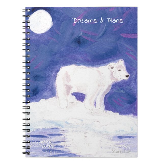 Caderno Espiral Notebook Polar Bear (Frente)