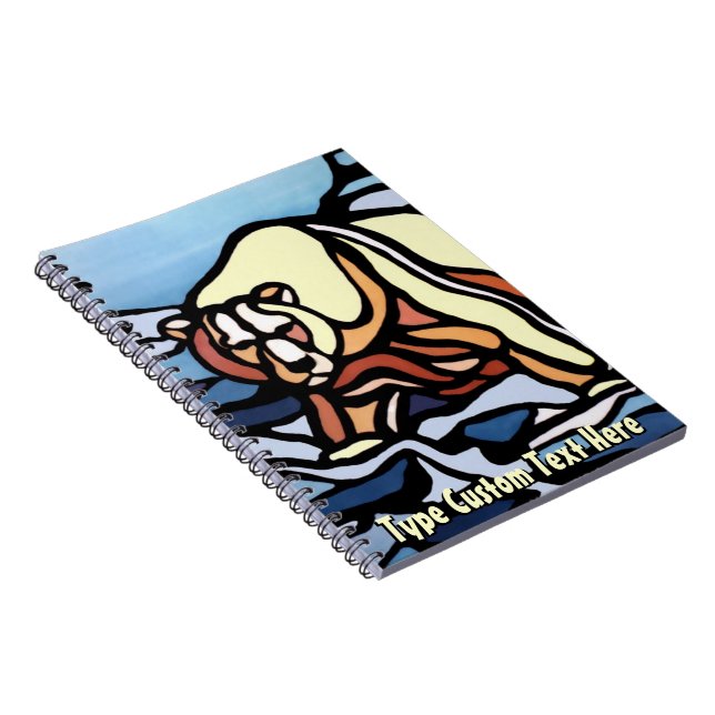 Caderno Espiral Notebook Polar Bear Bloco de Arte Nativo (Lado Direito)