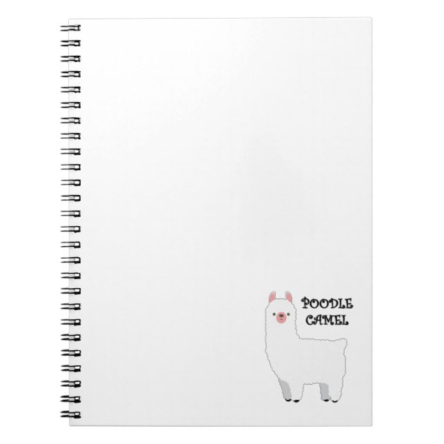Caderno Espiral Notebook Poodle Camel (Frente)