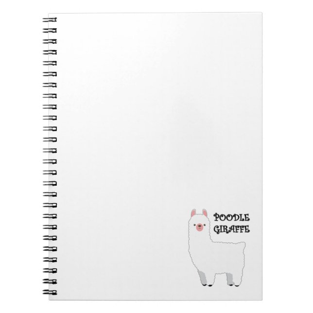 Caderno Espiral Notebook Poodle Giraffe (Frente)