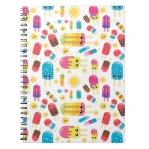 Caderno Espiral Notebook Popsicle Summer Design