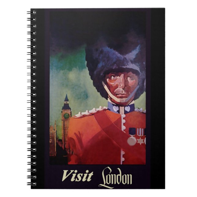 Caderno Espiral Notebook Poster londrino (Frente)