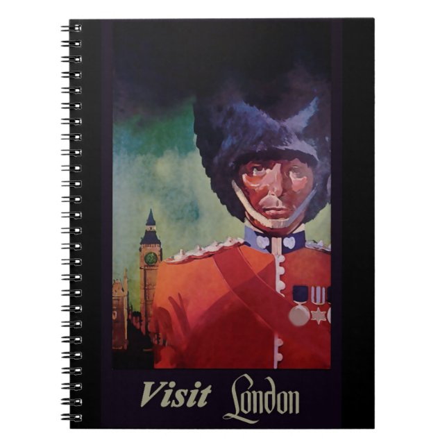 Caderno Espiral Notebook Poster londrino (Frente)