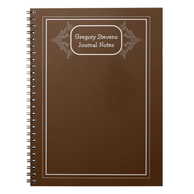 Caderno Espiral Notebook prateado (Frente)