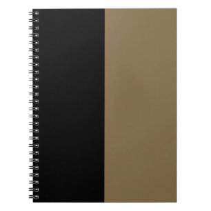 Caderno Espiral Notebook Preto e Dourado PERSONALIZADO