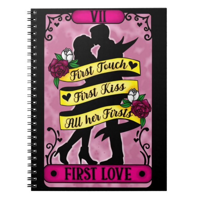Caderno Espiral Notebook Primeiro Amor Tarot (Frente)