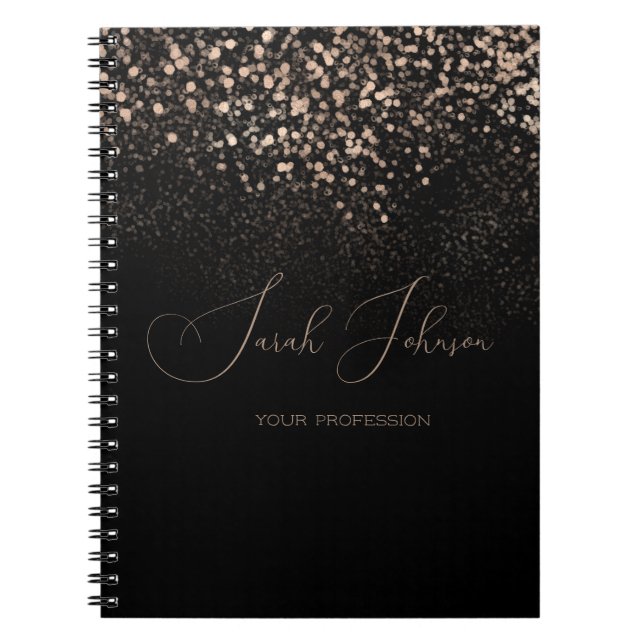 Caderno Espiral Notebook profissional personalizado de chuva em ou (Frente)