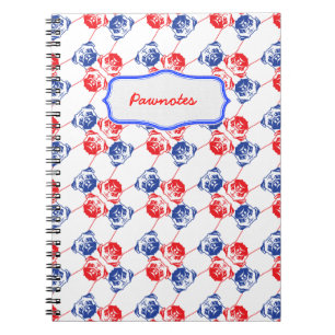 Caderno Espiral Notebook Pug Pattern
