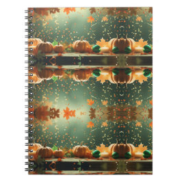Caderno Espiral Notebook Pumpkin de outono - outono