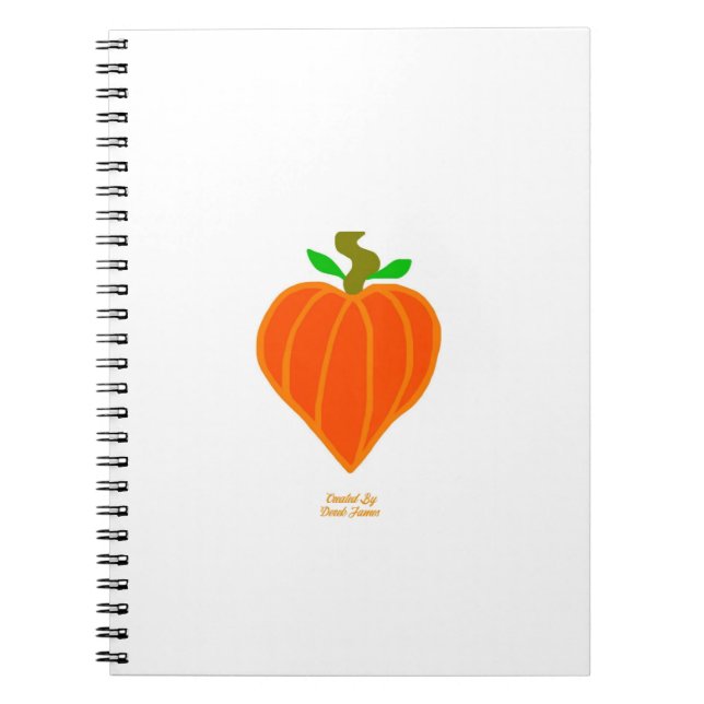 Caderno Espiral Notebook Pumpkin Heart Spiral (Frente)