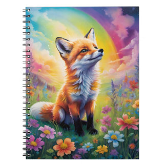 Caderno Espiral Notebook Pup De Raposa Vermelha De Atitude Positiv