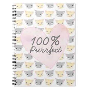 Caderno Espiral Notebook Purefeito Kitten