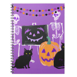 Caderno Espiral Notebook Puro de Halloween bonito