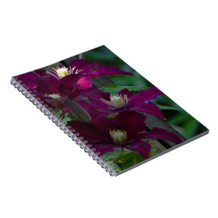 Caderno Espiral Notebook Purple Clematis