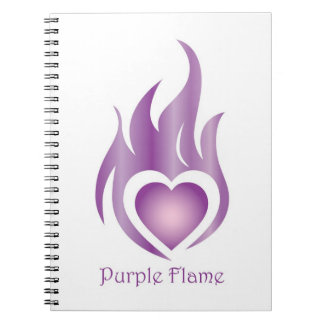 Caderno Espiral Notebook Purple Flame Small