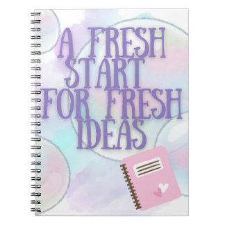 Caderno Espiral Notebook Purple Fresh Start para Escritores