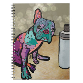 Caderno Espiral Notebook QT Pie Frenchie