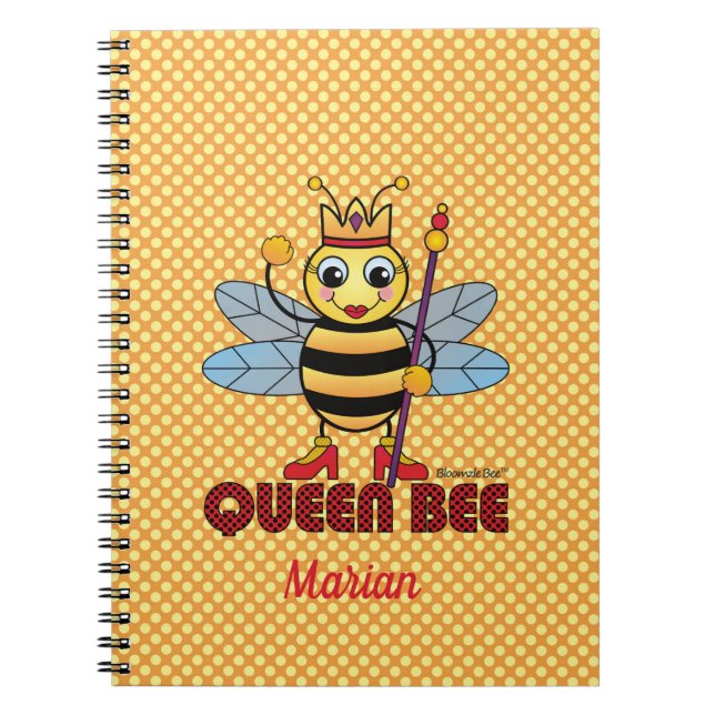 Caderno Espiral Notebook Queen Bee Spiral Linhado (Frente)