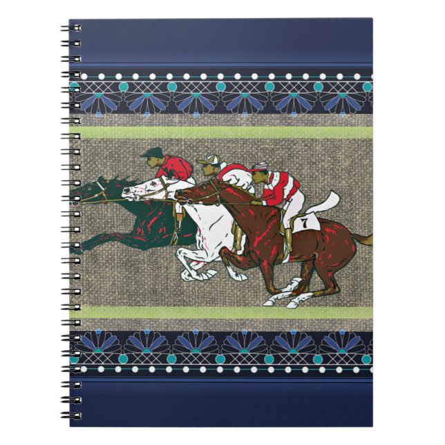 Caderno Espiral Notebook Race Horses (Frente)