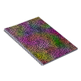 Caderno Espiral Notebook Rainbow Animal Print Spiral